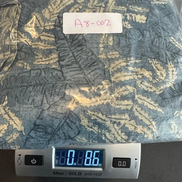 LL‎ Bean Mens XL Tall Short Sleeve Button Up Shirt Tropical Leaf Print Cotton - Picture 6 of 6